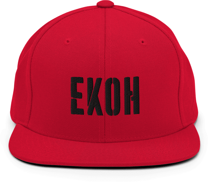 Ekoh Snapback - Red/Black